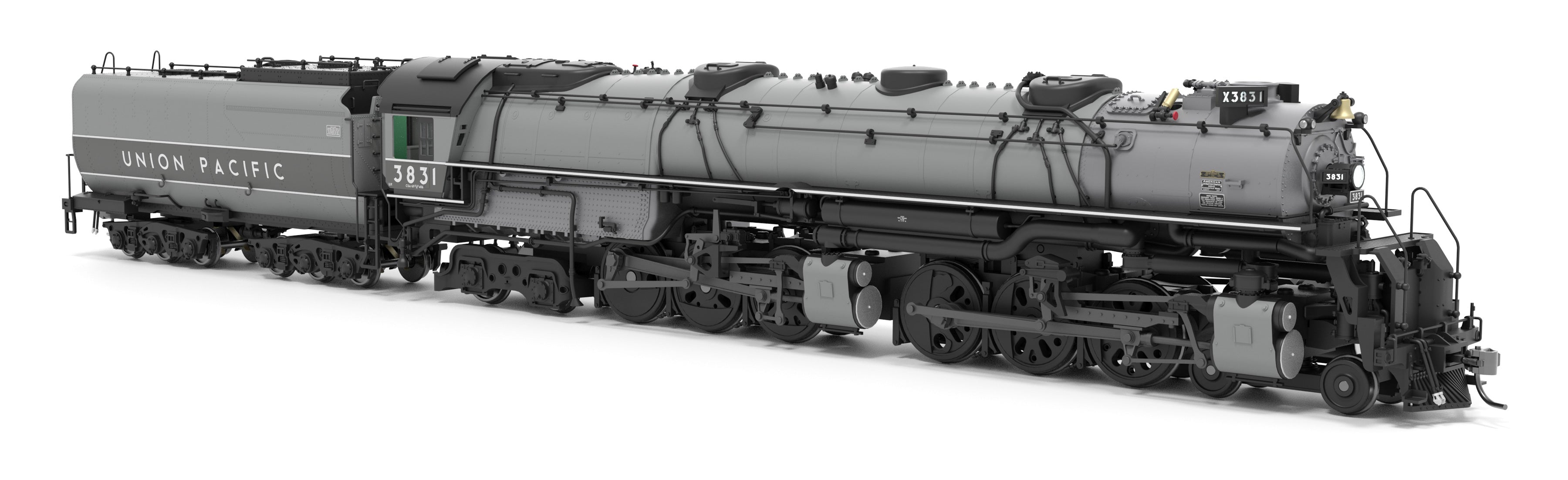 9915 UP Early Challenger (CSA-2), #3831, Two-tone Gray Fantasy Paint, Paragon4 Sound/DC/DCC, Smoke, HO