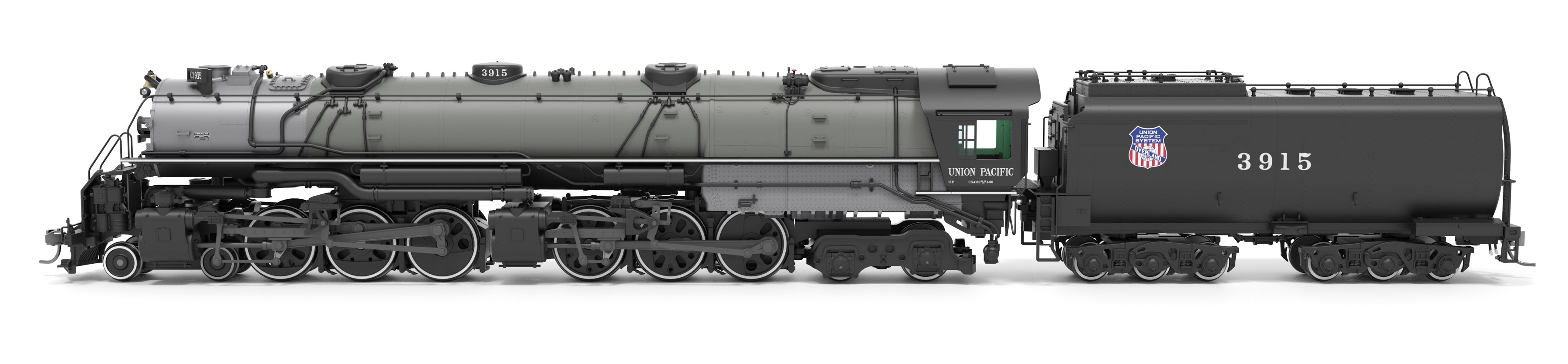 9917 UP Early Challenger (CSA-2), #3915, Builder's Fantasy Paint, Paragon4 Sound/DC/DCC, Smoke, HO