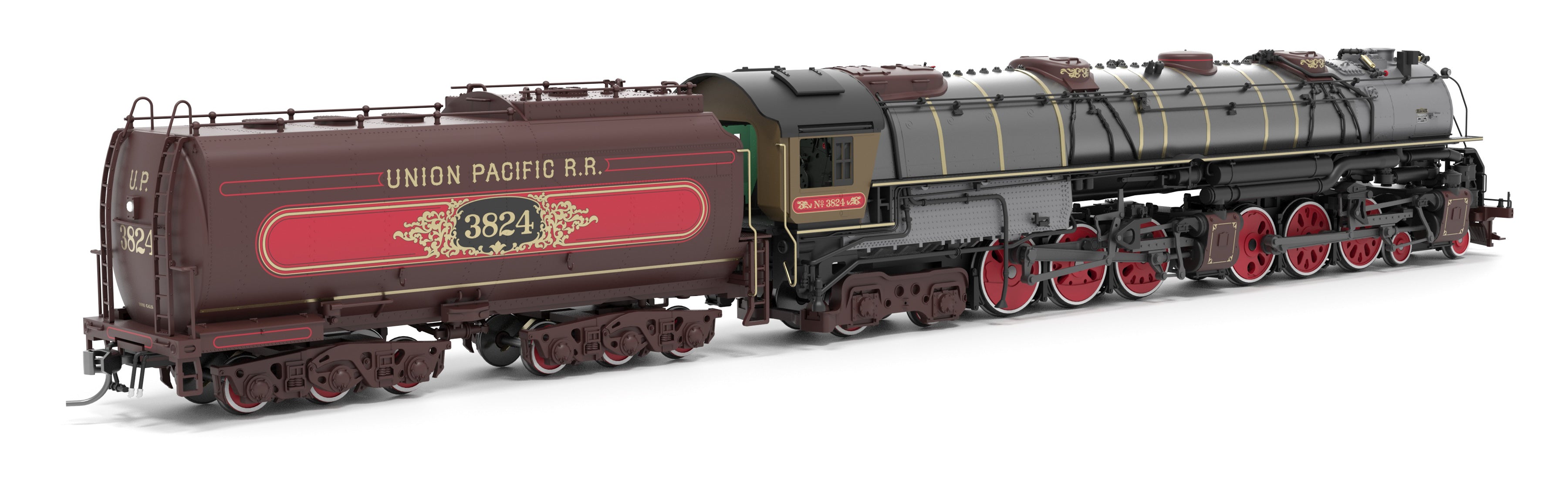 9920 UP Early Challenger (CSA-2), #3824, Ornate 1800's Fantasy Paint, No-Sound / DCC-Ready, HO