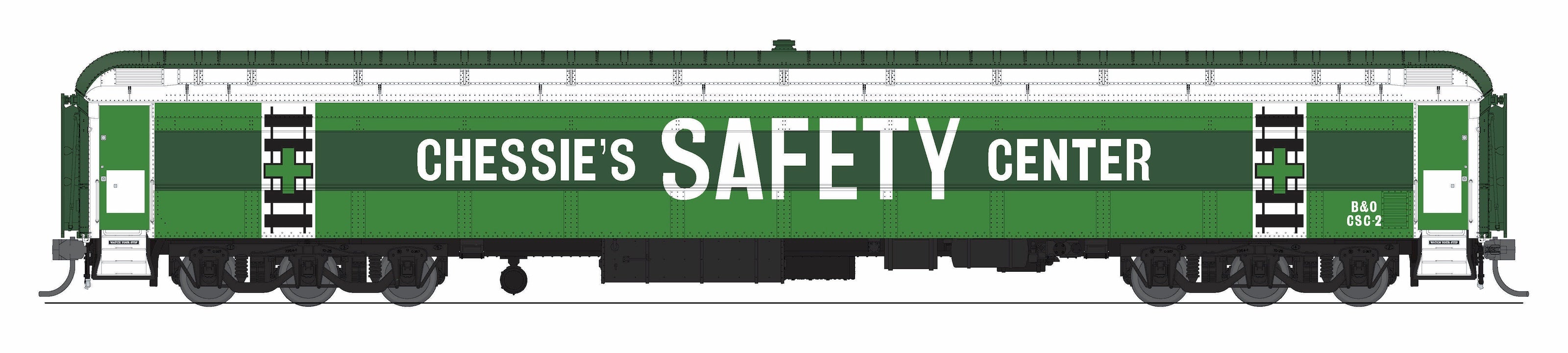 9931 Railroad Instruction Car, Chessie's Center CSC-1, HO Scale