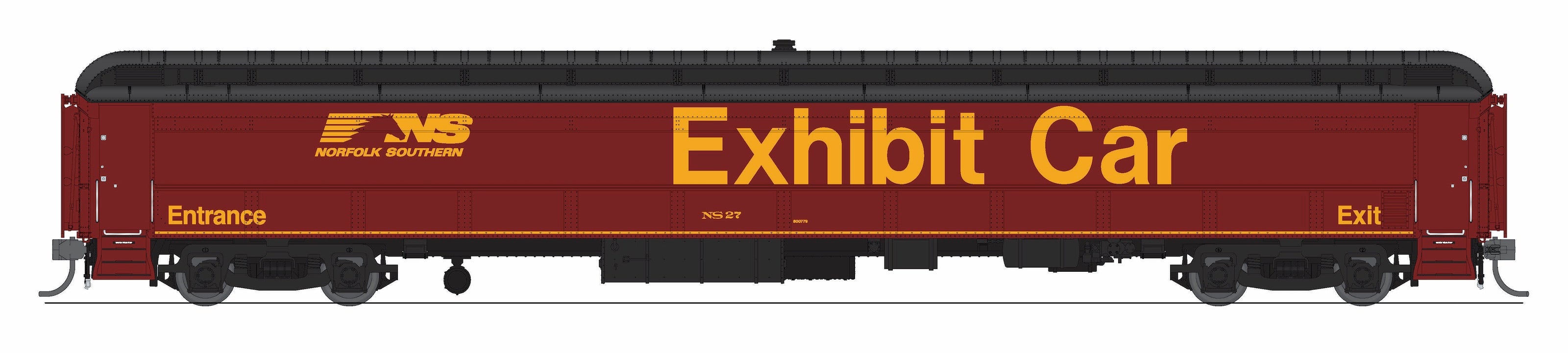 9938 Railroad Exhibit Car, Norfolk Southern NS 27, HO Scale