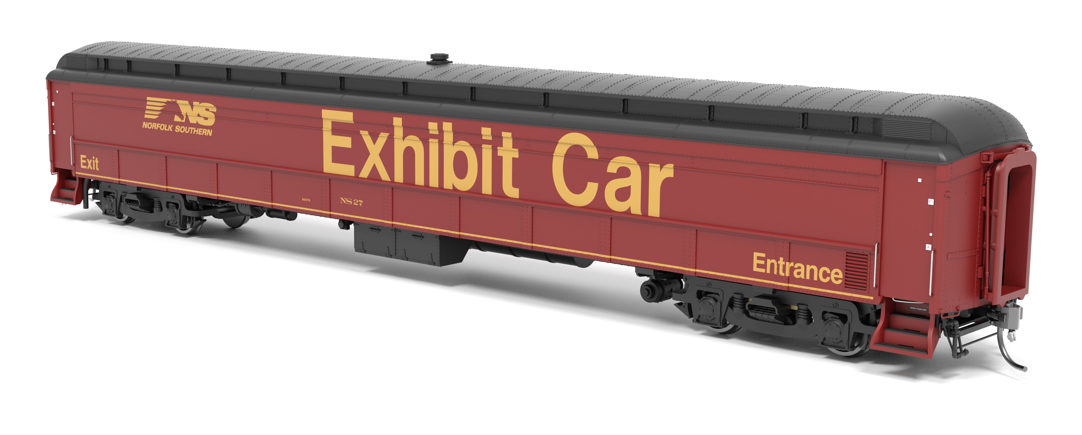 NORFOLK SOUTHERN鉄道　鉄道ディスプレイ 9938 Railroad Exhibit Car, Norfolk Southern NS 27, HO Scale