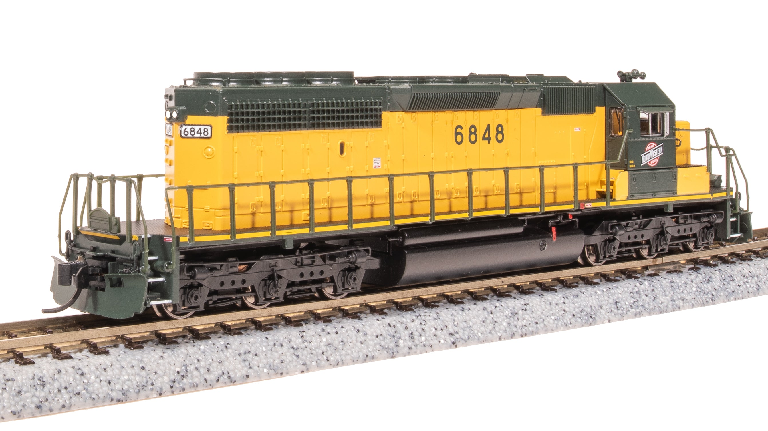 9953 EMD SD40-2, CNW 6848, Green & Traditional Yellow, No-Sound / DCC-Ready, N