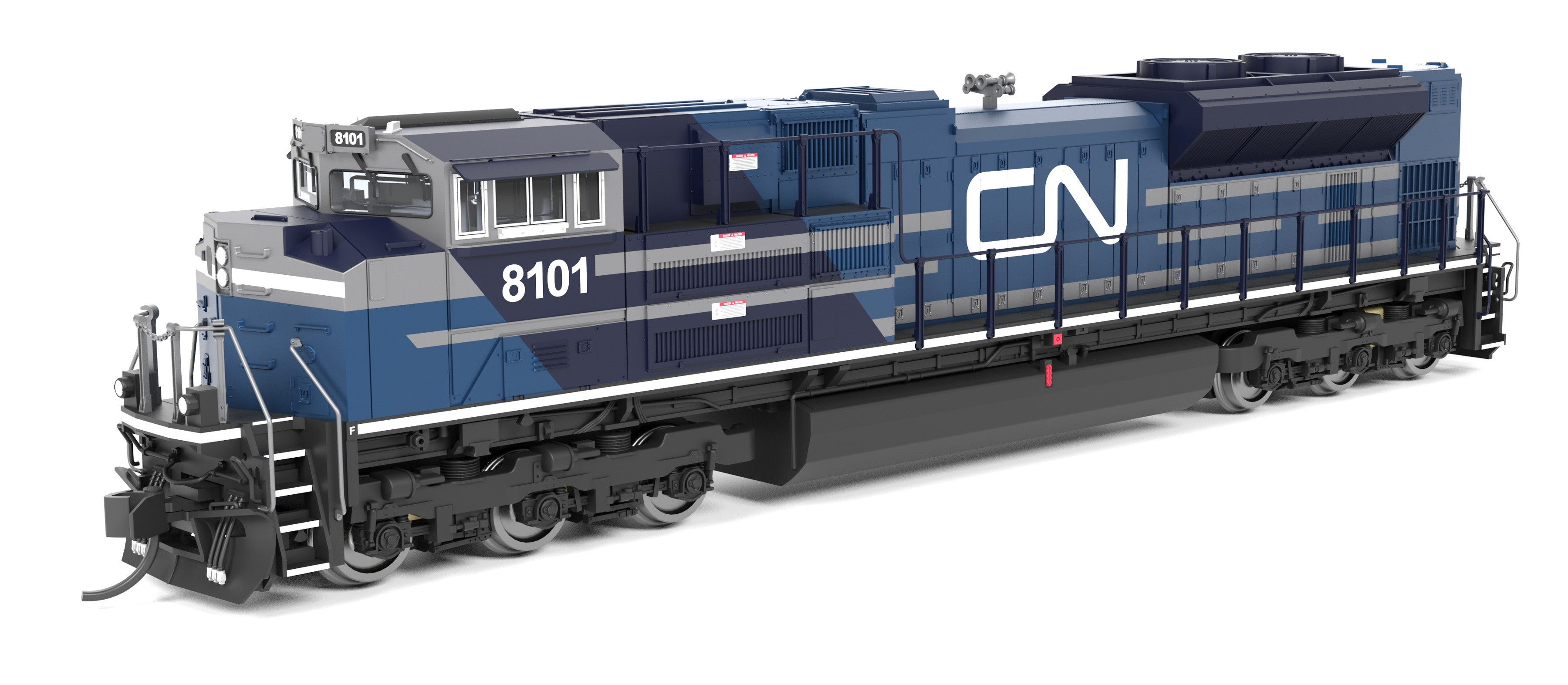 砂原良徳(MIDNIGHT BOWLERS)TRANSONIC 9962 EMD SD70ACe, CN 8101, Blue & White, Paragon4 Sound/DC/DCC, N