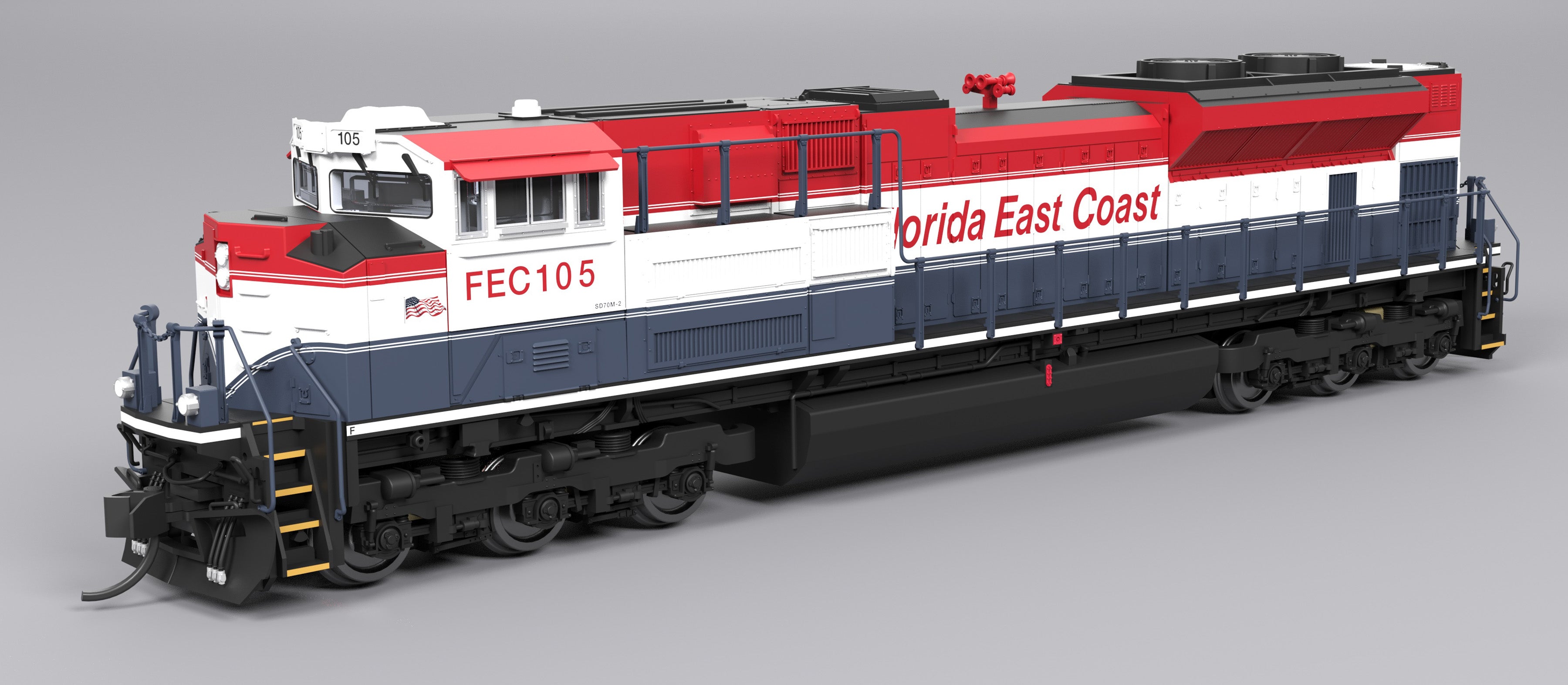 9968 EMD SD70ACe, FEC 105, Red, White, & Blue, Paragon4 Sound/DC/DCC, N