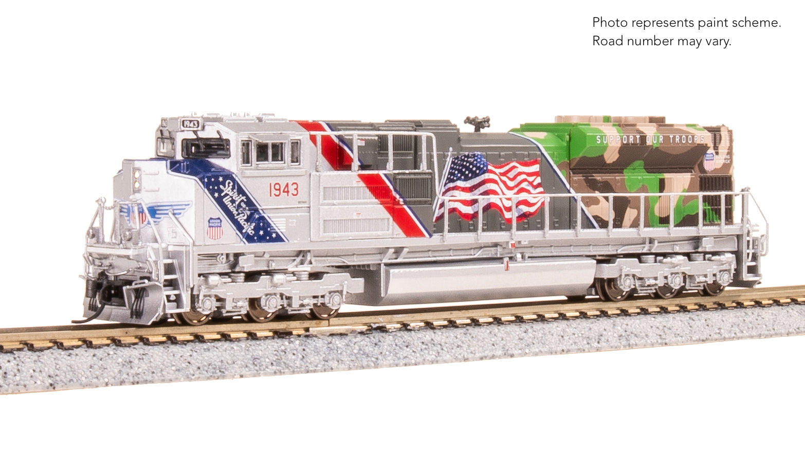 9980 EMD SD70ACe, UP 1943, "The Spirit" Locomotive, Paragon4 Sound/DC/DCC, N