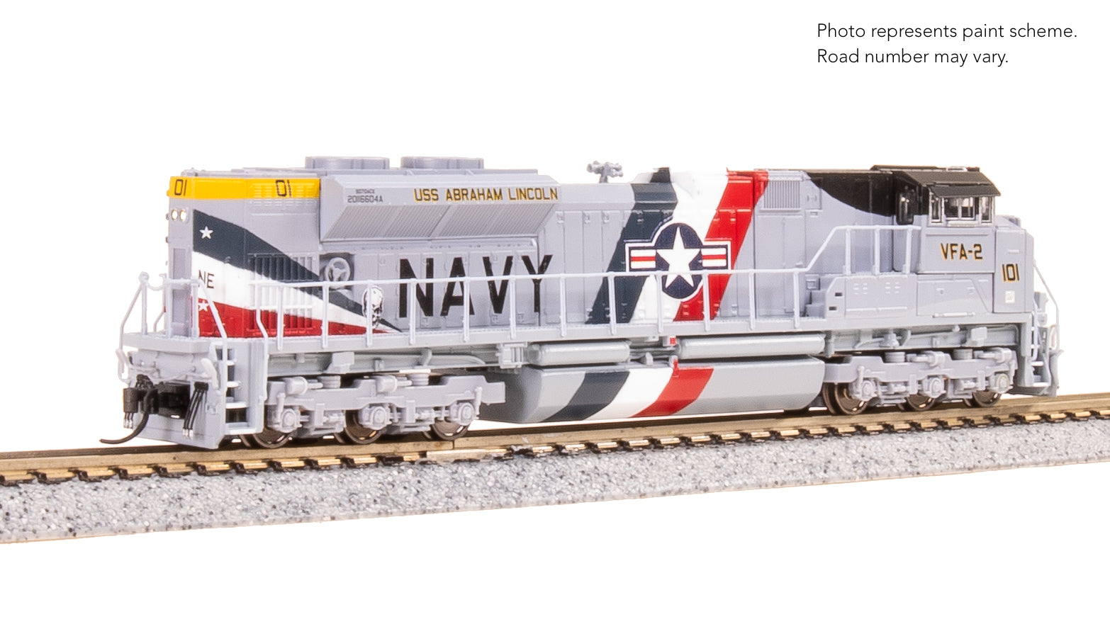9982 EMD SD70ACe, US Navy #101 Fantasy Paint, Paragon4 Sound/DC/DCC, N