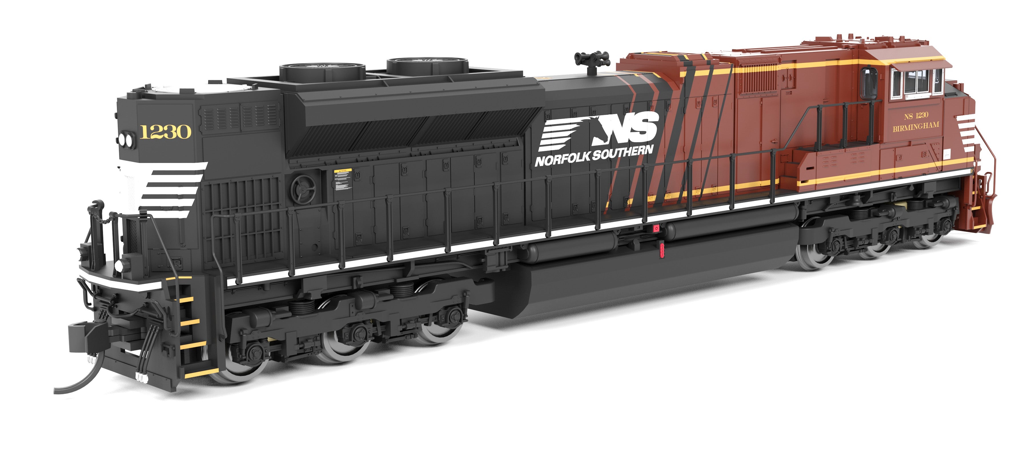 9988 EMD SD70ACe, NS 1230 "Birmingham", Office Car Special, No-Sound / DCC-Ready, N
