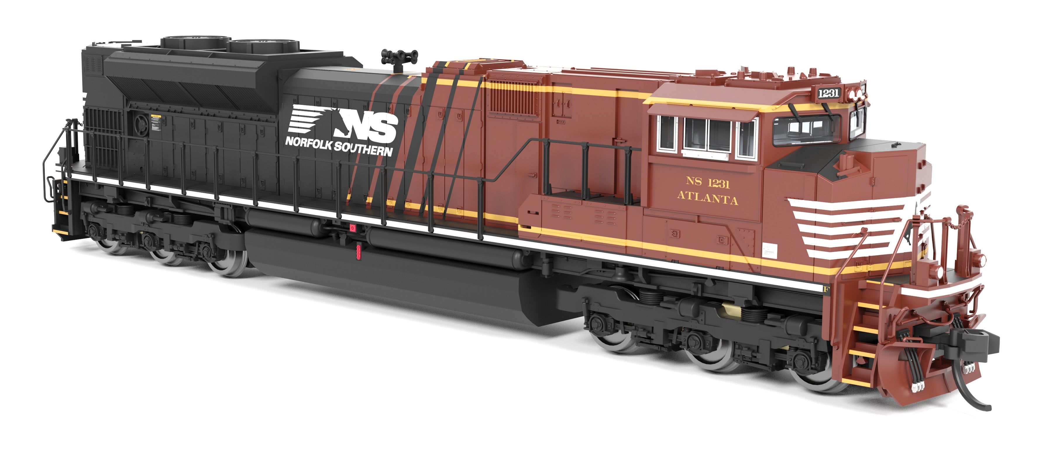 9987 EMD SD70ACe, NS 1231 "Atlanta", Office Car Special, Paragon4 Sound/DC/DCC, N