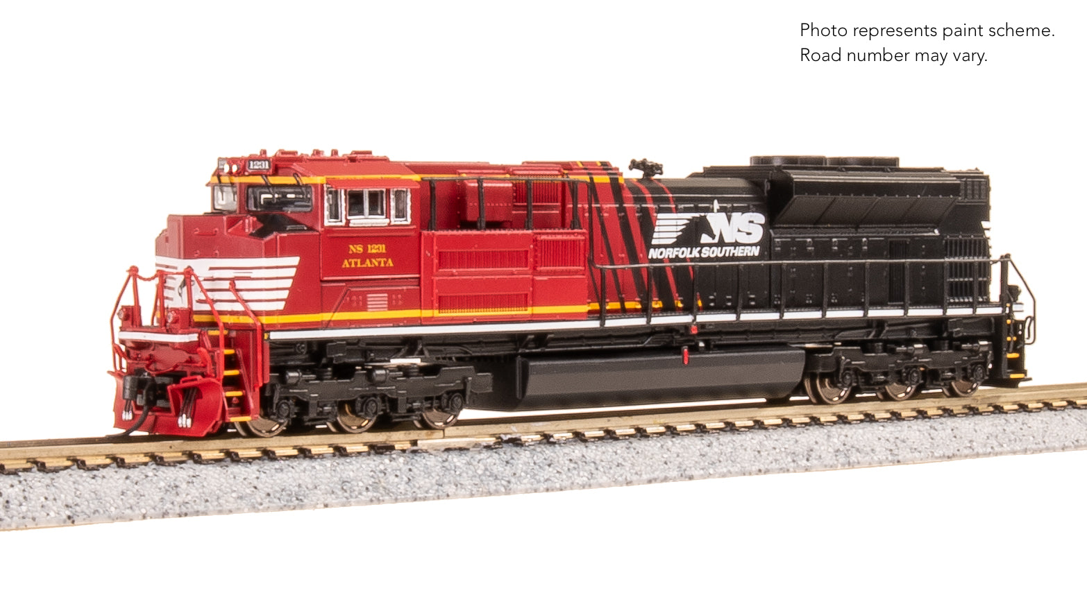 9989 EMD SD70ACe, NS 1231 "Atlanta", Office Car Special, No-Sound / DCC-Ready, N