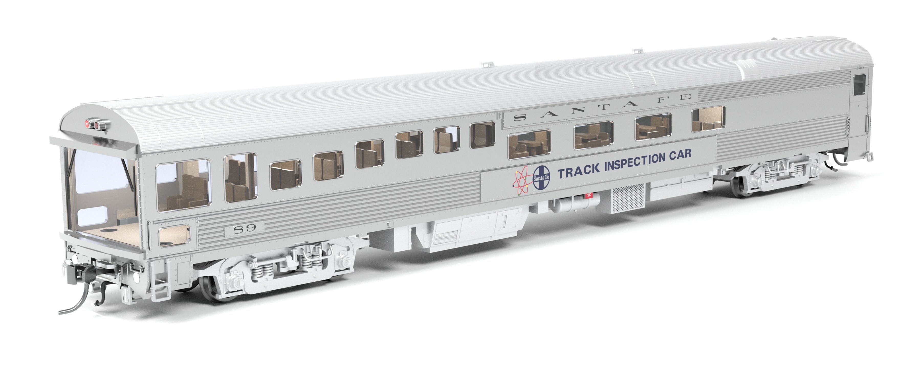 9990 ATSF Track Inspection Car, ATSF #89, 1975-1982 Appearance, HO