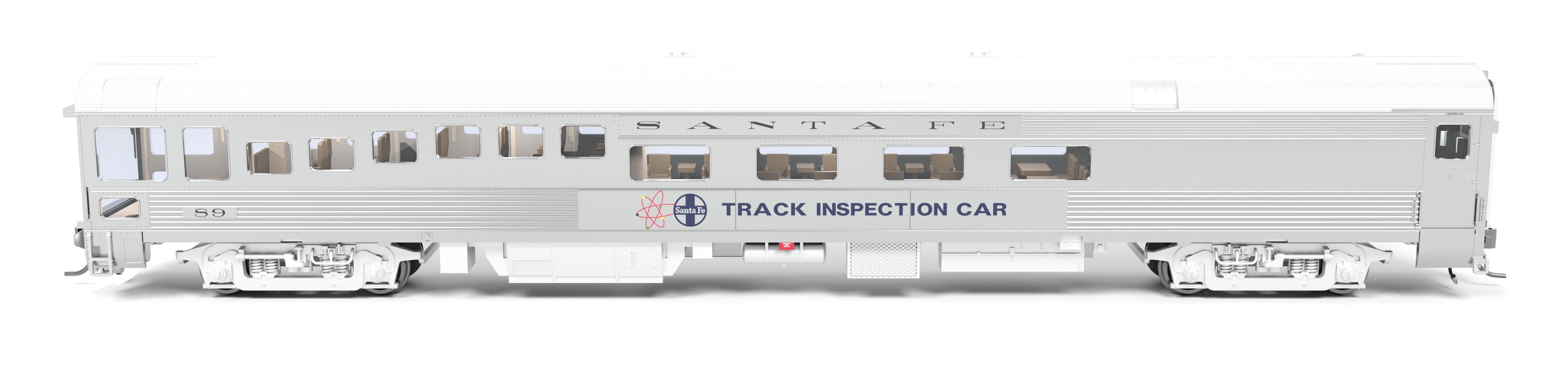 9990 ATSF Track Inspection Car, ATSF #89, 1975-1982 Appearance, HO