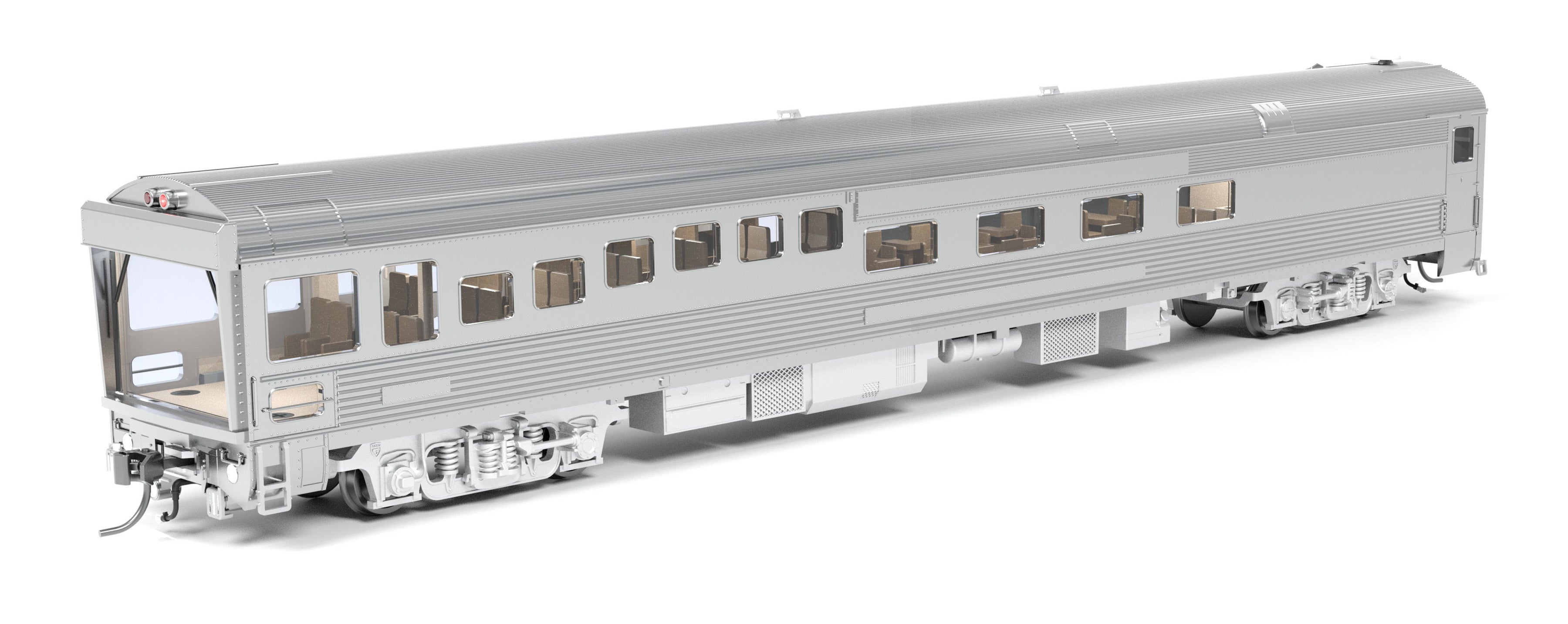 超希少　FOMRAS Models HOゲージ スプリンクラーカー 9997 ATSF #89 Track Inspection Car, Unlettered, Stainless Steel, HO
