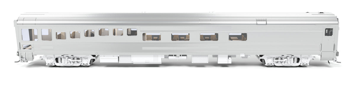 9997 ATSF #89 Track Inspection Car, Unlettered, Stainless Steel, HO