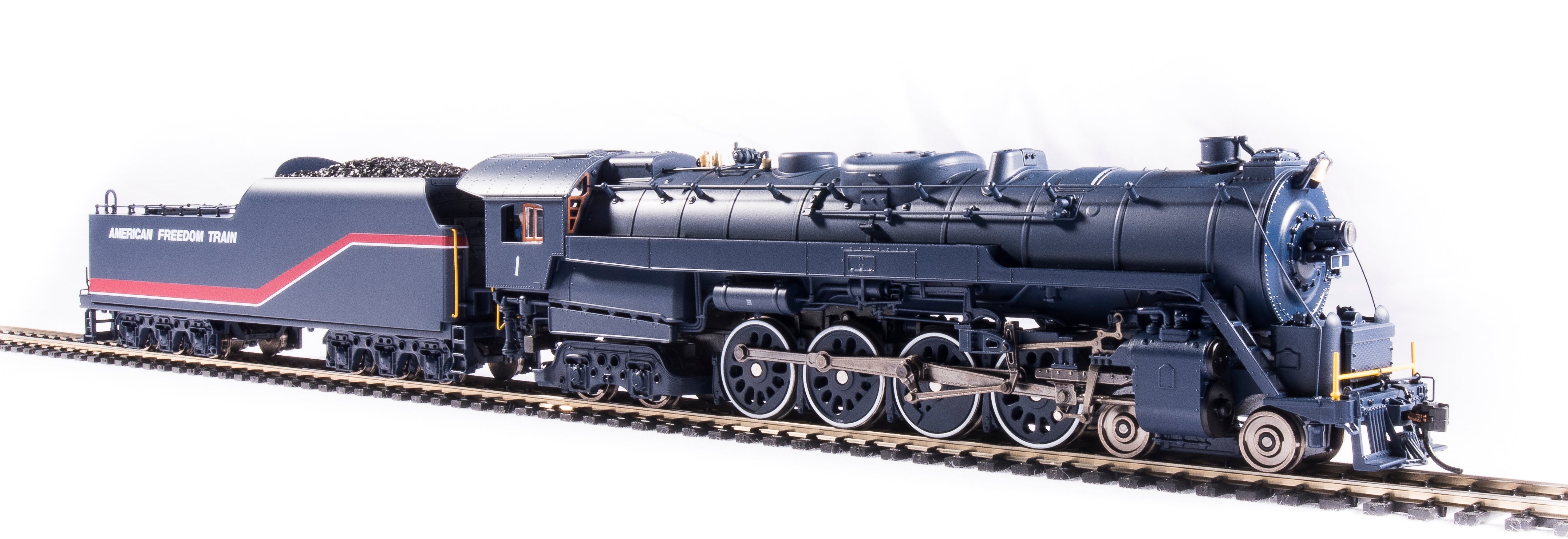 6808 Reading T1 4-8-4, American Freedom Train #1, Early 1975 Version, Paragon4 Sound/DC/DCC, Smoke, HO