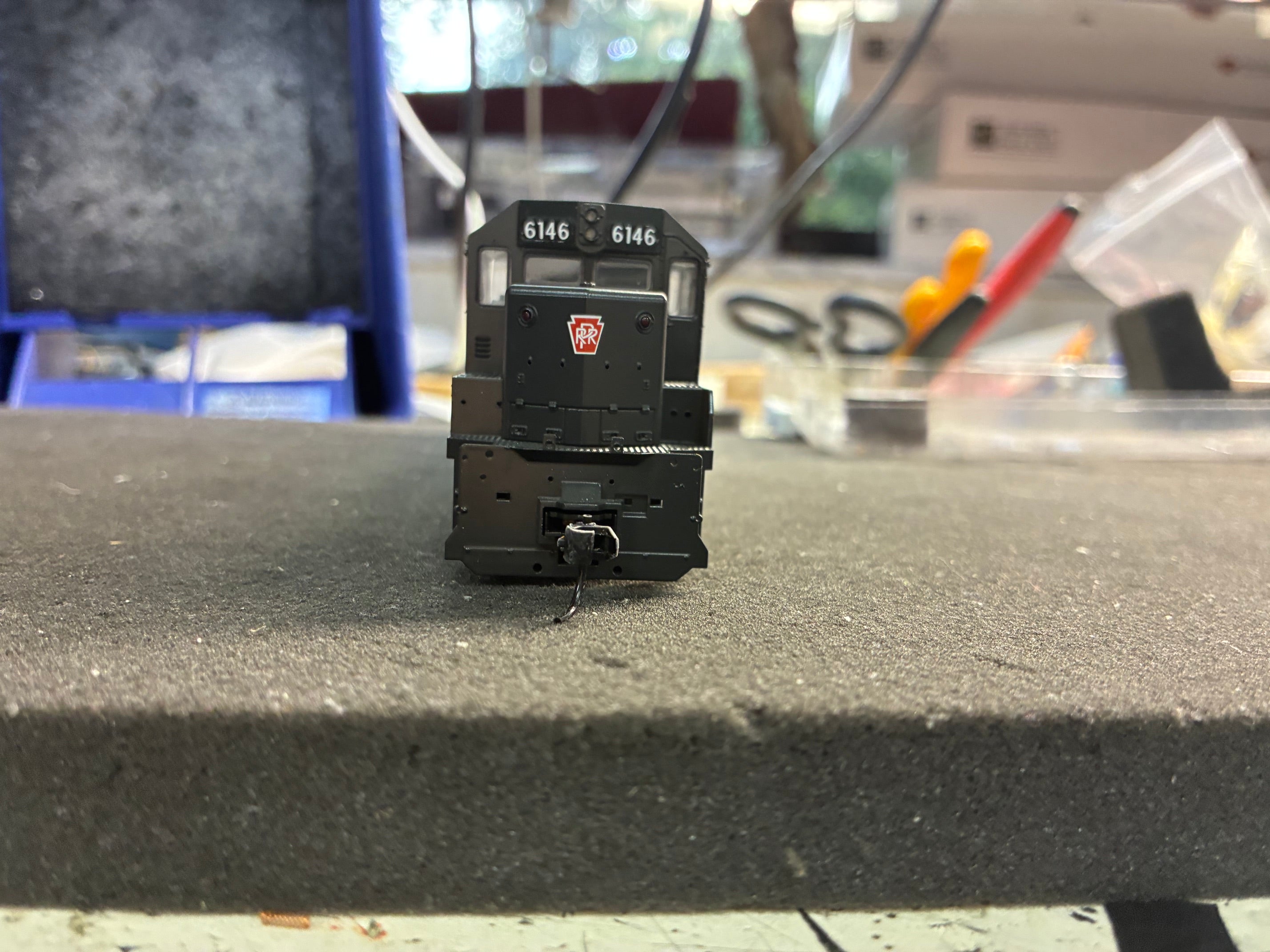 ***BLEMISHED (See photos, sold as-is) REFURBISHED BPPSR7943 EMD SD45, PRR 6146, Brunswick Green, Paragon4 Sound/DC/DCC, HO