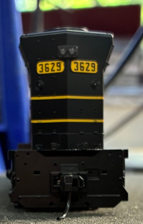 ***BLEMISHED (Sold as-is, see photos) REFURBISHED BR7974 EMD SD45, CRR 3629, Black & Yellow, Paragon4 Sound/DC/DCC, HO