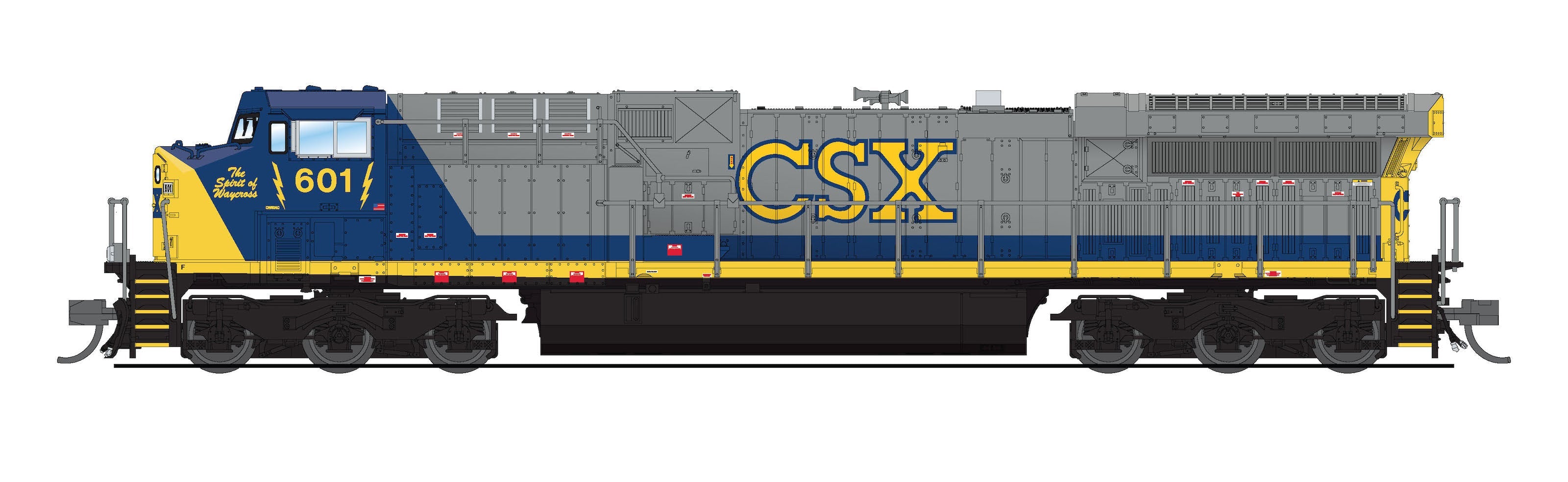 8592 GE AC6000, CSX #601, YN2 Paint, No-Sound / DCC-Ready, N Default Title
