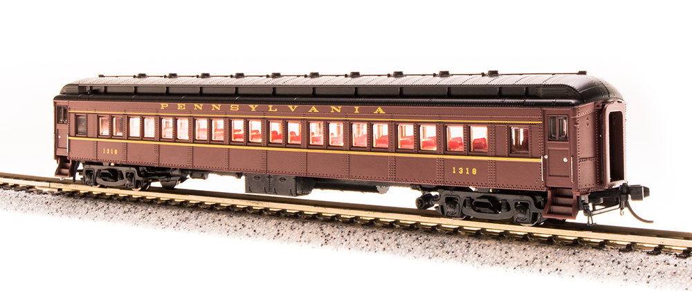 3770 PRR P70 without AC, Tuscan Red w/ Buff Lettering & Stripes, Single Car #1032, N