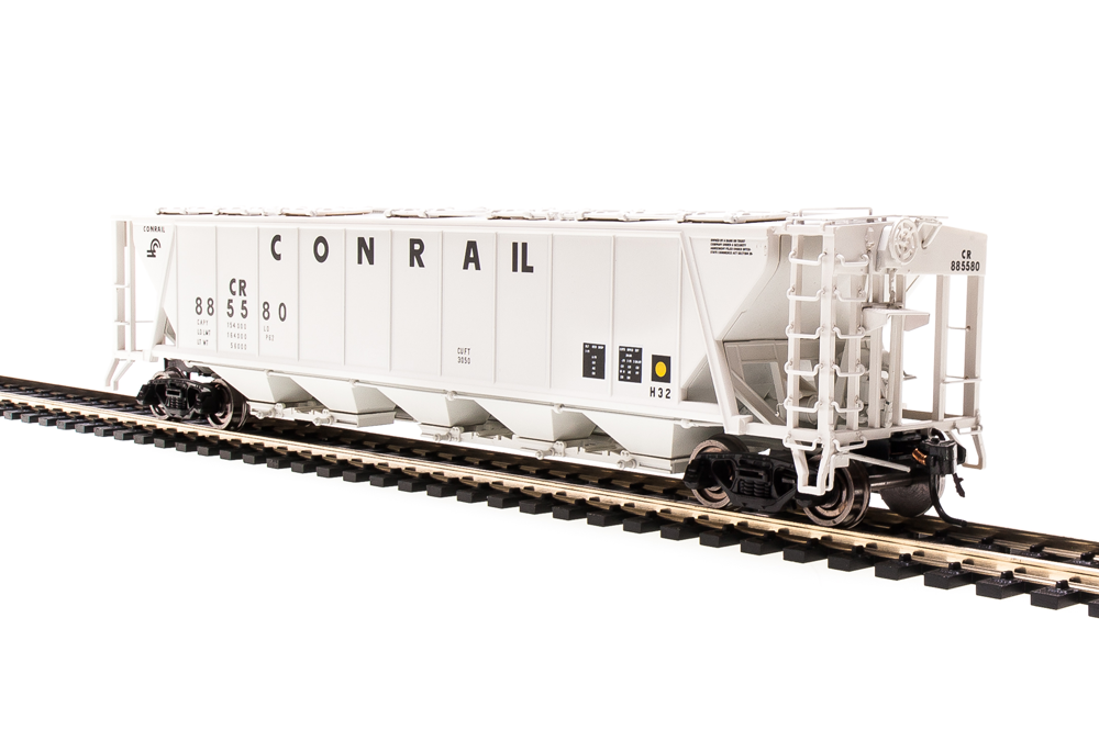 1887 H32 Covered Hopper, Conrail, Gray with Black Lettering, 4-pack, HO