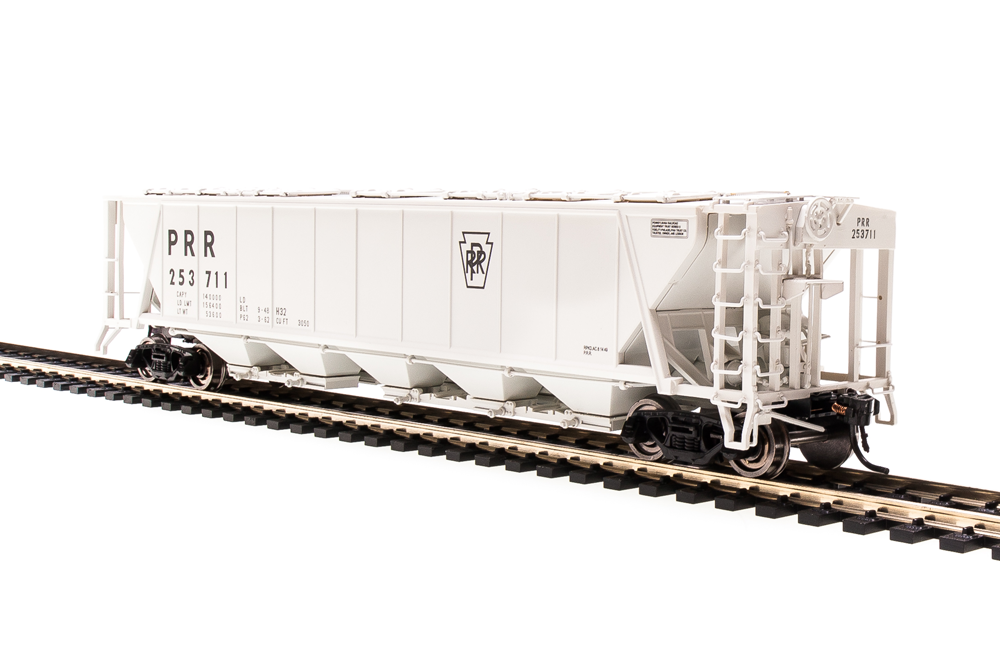 4089 H32 Covered Hopper, PRR, Gray with "PRR" and Black Keystone, 2-pack, HO