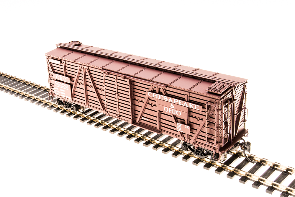 4564 C&O Stock Car, Cattle Sounds, Oxide Red, HO