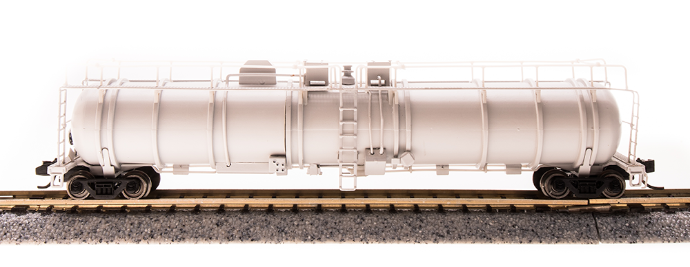 3734 Cryogenic Tank Car, Unlettered, Painted Gray, Type A, Single Car, N