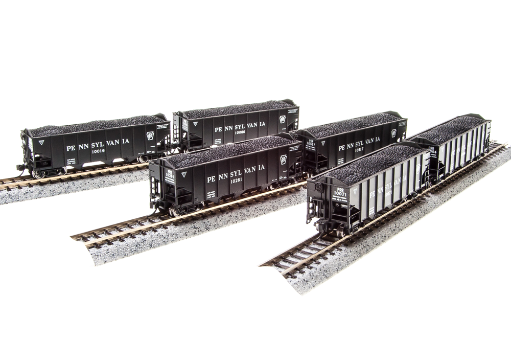 3116 N&W H2a Hopper, PRR Lettering, 6-pack A, N Scale
