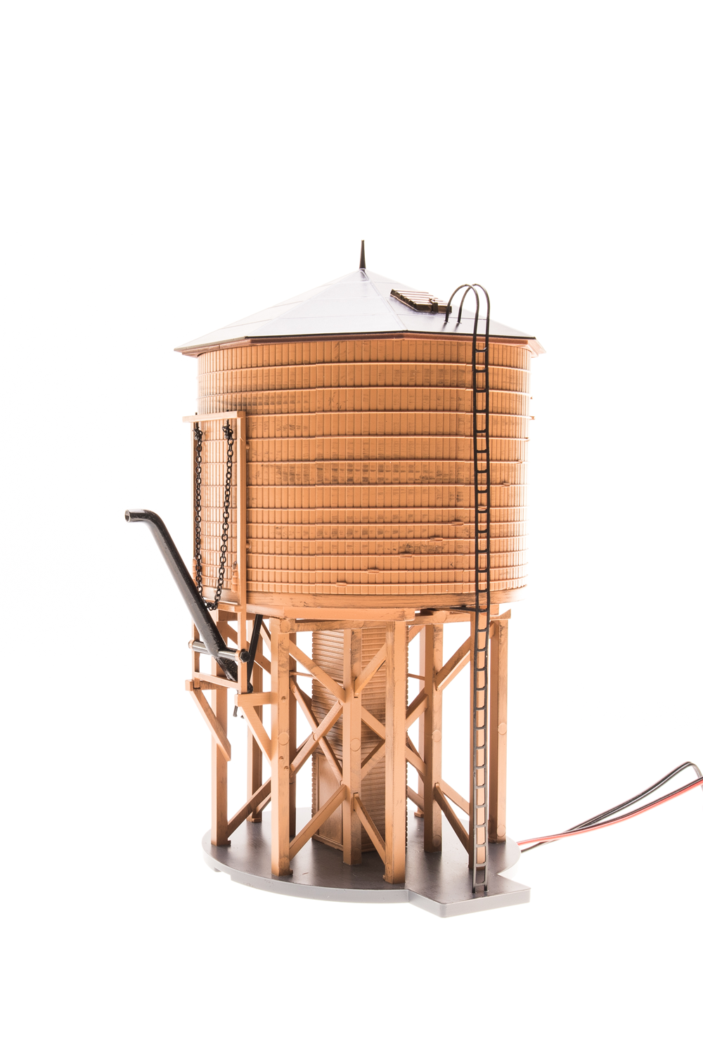 BLI-6091 Operating Water Tower w/ Sound, Unlettered, Weathered Brown, HO
