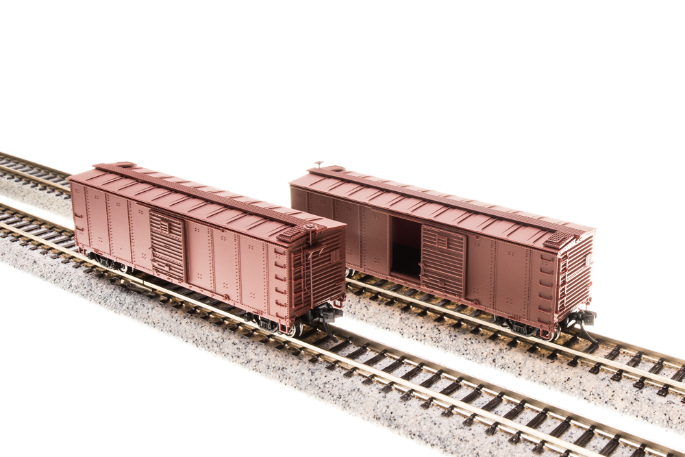 3664 NYC Steel Box Car, 4-pack: Unlettered/Unnumbered, (with Corrugated ends), N