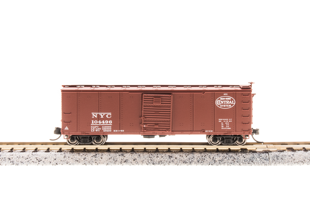 3408 NYC Steel Box Car, #103247, with Corrugated ends, pre-1955 Roman lettering, N