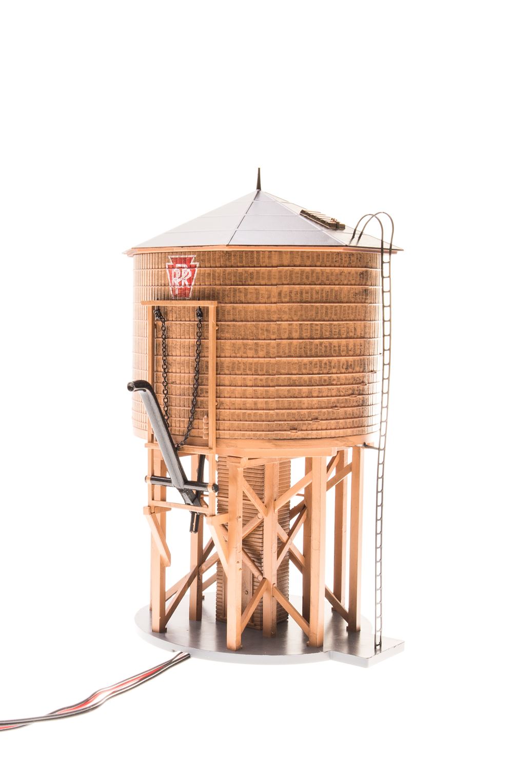 BLI-6094 Operating Water Tower w/ Sound, w/ PRR Logo, Weathered Brown, HO