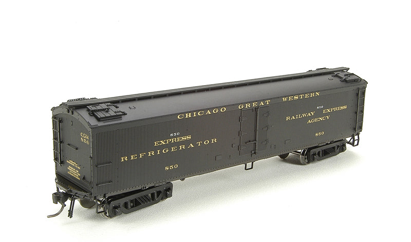 BLI-1466 GACX 53'6" Wood Express Reefer, CGW 2-Car Set, #859/855, Pullman Green, HO
