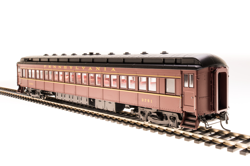 4364 PRR P70R with Ice AC, Tuscan Red w/ Buff Lettering & Stripes, Single Car #3477, HO