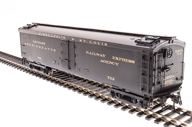 1831 GACX 53'6" Wood Express Reefer, M&STL #762, Pullman Green, HO